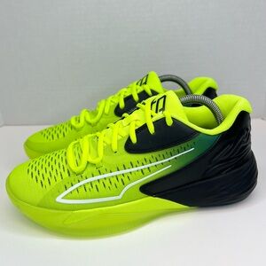 PUMA Stewie 1 Quiet Fire Lime Squeeze/Blk Basketball Sneakers Size 9 NWOB